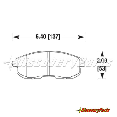 Carbotech CT430 Nissan 350Z, Sentra SE-R, Spec-V Front Pad Set